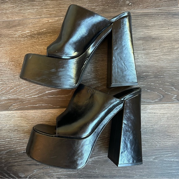 Zara Platform Chunky Heel Size 9 - Picture 6 of 16